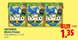 Lidl UM BONGO Néctar 8 Frutos promoção