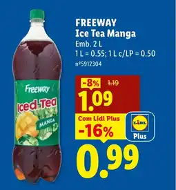 Lidl FREEWAY Ice Tea Manga promoção