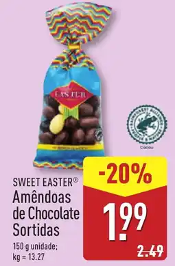 ALDI SWEET EASTER Amêndoas de Chocolate Sortidas promoção