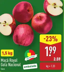 ALDI Maçã Royal Gala Nacional promoção