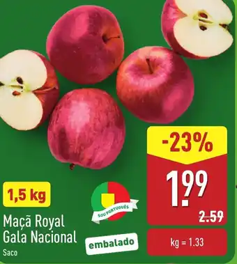 ALDI Maçã Royal Gala Nacional promoção