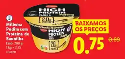 Lidl Milbona Pudim com Proteína de Baunilha promoção
