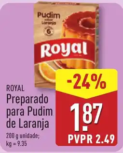 ALDI ROYAL Preparado para Pudim de Laranja promoção
