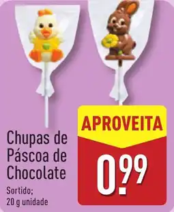 ALDI Chupas de Páscoa de Chocolate promoção