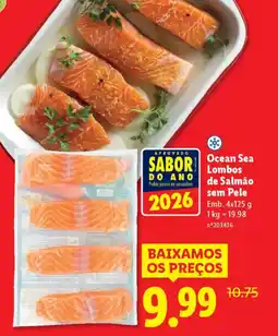 Lidl Ocean Sea Lombos de Salmão sem Pele promoção