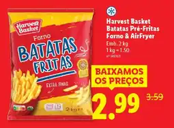 Lidl Harvest Basket Batatas Pré-Fritas Forno & Air Fryer promoção