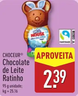 ALDI CHOCEUR Chocolate de Leite Ratinho promoção