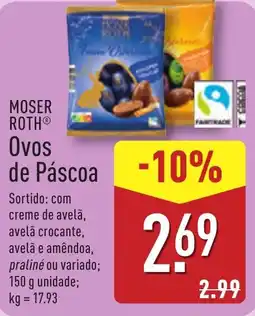 ALDI MOSER ROTH Ovos de Páscoa promoção