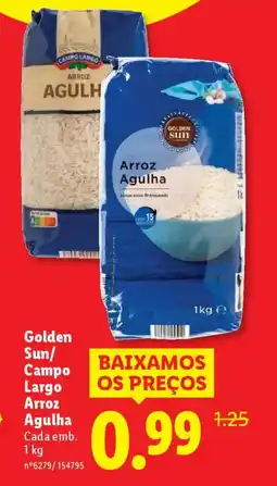 Lidl Golden Sun/ Campo Largo Arroz Agulha promoção