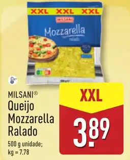 ALDI MILSANI Queijo Mozzarella Ralado XXL promoção