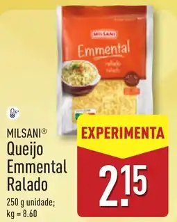 ALDI MILLANI Queijo Emmental Ralado promoção