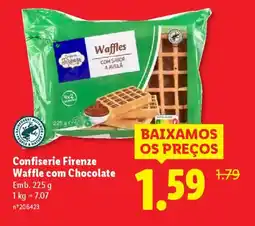 Lidl Confiserie Firenze Waffle com Chocolate promoção