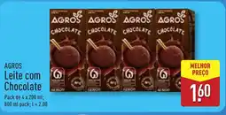 ALDI AGROS Leite com 6 Chocolate promoção