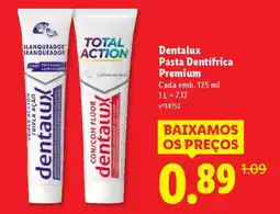 Lidl Dentalux Pasta Dentifrica Premium promoção