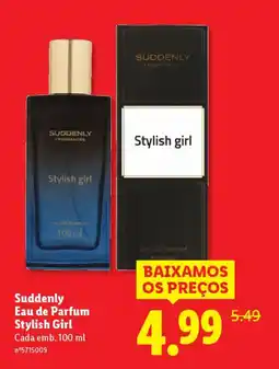 Lidl Suddenly Eau de Parfum Stylish Girl Cada promoção