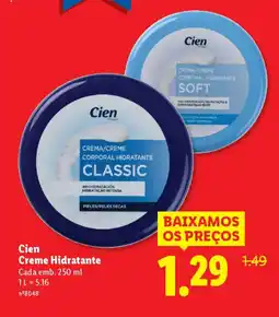Lidl Cien Creme Hidratante promoção