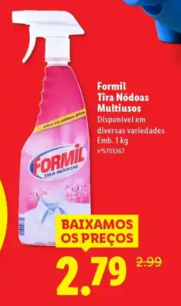 Lidl Formil Tira Nódoas Multiusos promoção