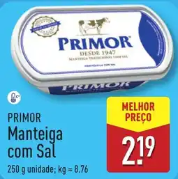 ALDI PRIMOR Manteiga com Sal promoção