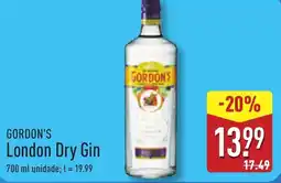 ALDI GORDON'S London Dry Gin promoção