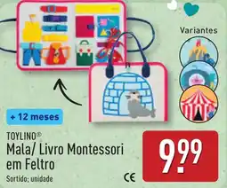 ALDI TOYLINO Mala/ Livro Montessori em Feltro promoção