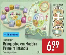 ALDI TOYLINO Brinquedos em Madeira Primeira Infância promoção