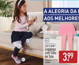 ALDI LILY & DAN Leggings com Saia de Tule promoção