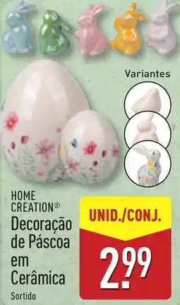 ALDI HOME CREATION Decoração de Páscoa em Cerâmica promoção