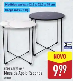 ALDI HOME CREATION Mesa de Apoio Redonda promoção