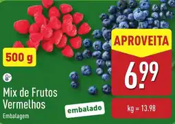 ALDI Mix de Frutos Vermelhos promoção