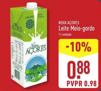 ALDI NOVA AÇORES Leite Meio-gordo promoção