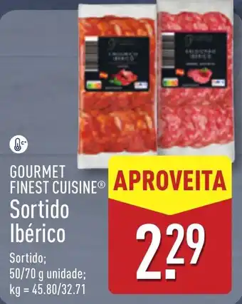 ALDI GOURMET FINEST CUISINE Sortido Ibérico promoção