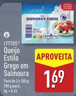 ALDI LYTTOS Queijo Estilo Grego em Salmoura promoção