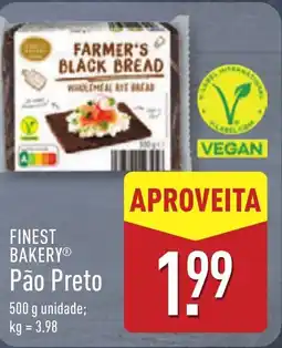 ALDI FINEST BAKERY Pão Preto promoção