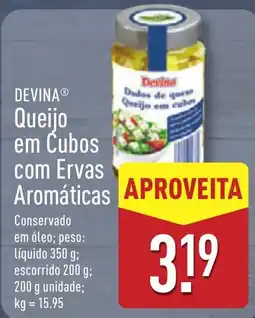 ALDI DEVINA Queijo em Cubos com Ervas Aromáticas promoção