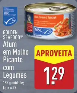 ALDI GOLDEN SEAFOOD Atum em Molho Picante com Legumes promoção