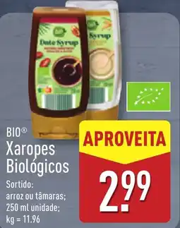 ALDI BIO Xaropes Biológicos promoção