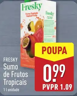 ALDI FRESKY Sumo de Frutos Tropicais promoção
