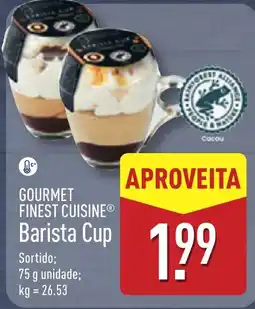 ALDI GOURMET FINEST CUISINE Barista Cup promoção
