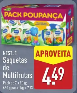 ALDI NESTLÉ Saquetas de Multifrutas promoção