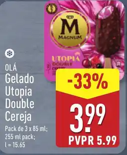ALDI OLÁ Gelado Utopia Double Cereja promoção