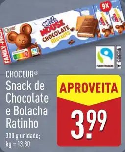 ALDI CHOCEUR Snack de Chocolate e Bolacha Ratinho promoção