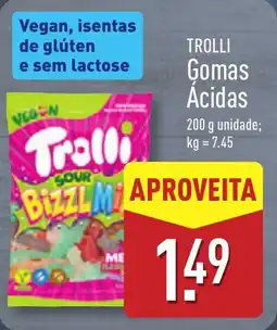 ALDI TROLLI Gomas Ácidas unidade; promoção