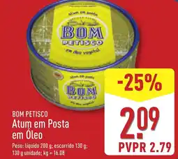 ALDI BOM PETISCO Atum em Posta em Oleo promoção
