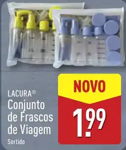 ALDI LACURA Conjunto de Frascos de Viagem promoção