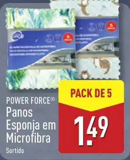 ALDI POWER FORCE Panos Esponja em Microfibra promoção