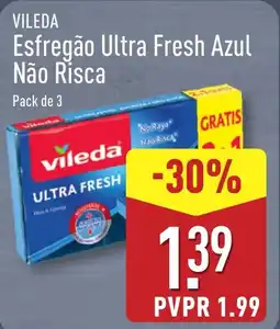 ALDI VILEDA Esfregão Ultra Fresh Azul Não Risca promoção