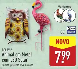 ALDI BELAVI Animal em Metal com LED Solar promoção