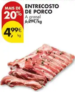 Pingo Doce Entrecosto de porco a granel promoção