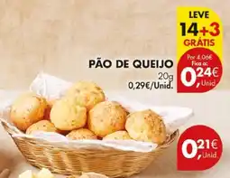 Pingo Doce Pão de queijo promoção