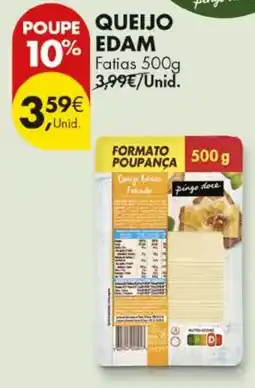 Pingo Doce Queijo edam fatias promoção